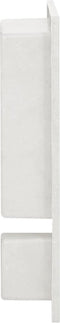 vidaXL - Douchenis - met - 2 - vakken - 41x51x10 - cm - matwit