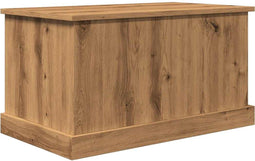 vidaXL - Opbergbox - 70x40x38 - cm - bewerkt - hout - artisanaal - eikenkleurig