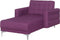 ABERDEEN - Chaise longue - Paars - Symmetrisch - Polyester