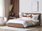 ROCHELLE - Bed opbergruimte - Bruin - 180 x 200 cm - Polyester