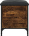 vidaXL - Opbergbankje - 42x42x45 - cm - bewerkt - hout - gerookt - eikenkleurig