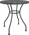 vidaXL - Tuintafel - Ø80x72 - cm - metaalgaas - antracietkleurig