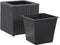 vidaXL - Plantenbakken - verhoogd - 3 - st - poly - rattan - zwart