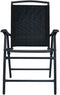vidaXL - Tuinstoelen - inklapbaar - 2 - st - textileen - zwart