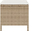 vidaXL - 4-delige - Tuinset - met - Kussens - Beige - Poly - Rattan - Acacia