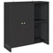 vidaXL - Opbergkast - Zwart - 100x36x102 - cm - Rattan