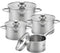 Savoré Kitchen RVS Pannenset - 8-delig - Inductie - Glazen Deksels (8-delig)