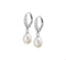 Glams oorhangers - Zilver - Parel en zirkonia
