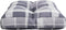 vidaXL - Palletkussen - 60x40x12 - cm - stof - ruitpatroon - grijs