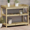 vidaXL - Oppottafel - met - schappen - 108x45x86,5 - cm - geïmpregneerd - hout