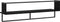 vidaXL - Wandschap - met - stang - 100x25x30 - cm - zwart