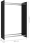 vidaXL - Haardhoutrek - 80x35x120 - cm - glas - zwart