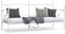 vidaXL - Slaapbank - zonder - matras - 90x200 - cm - staal - wit