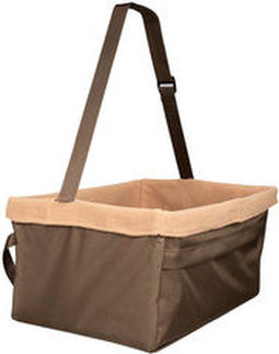 PetSafe Happy Ride Booster Seat - Autostoel voor kleine honden - Verstelbaar en wasbaar - Kleur bruin - Large