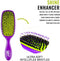 Wet Brush - Shine Enhancer Haarborstel - Ultra-zachte IntelliFlex natuurlijke varkenshaar - Paars