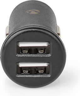 Nedis Autolader - 12 W - 2x 2.4 A - Outputs: 2 - Poorttype: 2x USB-A - Single Voltage Output