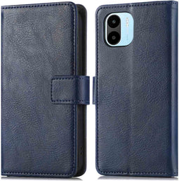 iMoshion Hoesje Geschikt voor Xiaomi Redmi A2 / Redmi A1 Hoesje Met Pasjeshouder - iMoshion Luxe Bookcase - Donkerblauw