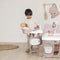 Smoby - Baby Nurse Groot Babyhuis - Keuken Badkamer Slaapkamer - Roze Creme