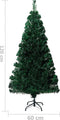 vidaXL - Kunstkerstboom - met - standaard - 120 - cm - glasvezel - groen