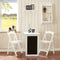 SoBuy FWT03-PF - Eettafel inklapbaar - Max. 80 kg - 75 x 50 x 76 cm - Wit