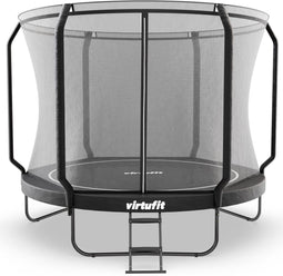 VirtuFit Premium Trampoline - Ø 305 cm - Inclusief Veiligheidsnet - Zwart - Max 150 kg
