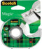 Plakband Scotch Magic 810 19mmx25m onzichtbaar + afroller | Blister a 1 stuk