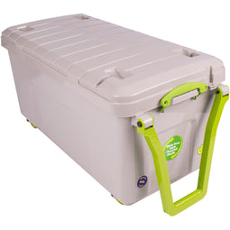 Really Useful Box - Box Recycled opbergkoffer op wieltjes 160 l, grijs