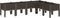 vidaXL - Plantenbak - met - poten - 160x120x42 - cm - polypropeen - bruin