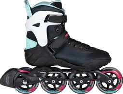 Powerslide Phuzion Radon Teal 90 Inlineskates - Maat 38 - Vrouwen - zwart/mintgroen/wit/roze