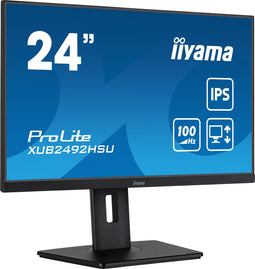 Iiyama ProLite XUB2492HSU - 24" Monitor - Full HD 100Hz IPS - Zwart
