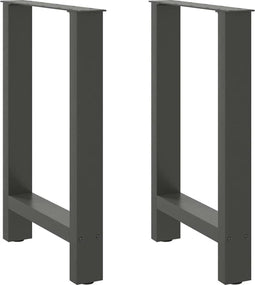 vidaXL - Salontafelpoten - 2 - st - 60x(72-73) - cm - staal - antraciet