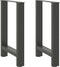 vidaXL - Salontafelpoten - 2 - st - 60x(72-73) - cm - staal - antraciet