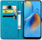 iMoshion Hoesje Geschikt voor Oppo A74 (4G) Hoesje Met Pasjeshouder - iMoshion Mandala Bookcase - Turquoise