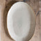 Dutch Rose Organic Ovale schaal - Serveerschaal - 40x28cm - Stoneware Handgemaakt - Creme