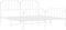 vidaXL - Bedframe - met - hoofd- - en - voeteneinde metaal - wit - 180x200 - cm