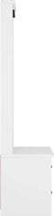 vidaXL - Halboom - SANDENS - wit - 87x40x159,5 - cm - massief - grenenhout