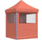 vidaXL - Partytent - inklapbaar - pop-up - met - 4 - zijwanden - terracottakleurig