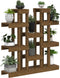 vidaXL - Plantenstandaard - 104,5x25x109,5 - cm - grenenhout - honingbruin