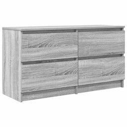 vidaXL - Tv-meubel - 100x35x54 - cm - bewerkt - hout - grijs - sonoma - eikenkleurig