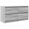 vidaXL - Tv-meubel - 100x35x54 - cm - bewerkt - hout - grijs - sonoma - eikenkleurig