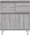vidaXL - Dressoir - 60x35x70 - cm - bewerkt - hout - grijs - sonoma - eikenkleurig