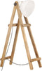 LuxeLivin' - Vloerlamp E27 massief mangohout wit