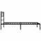 vidaXL - Bedframe - met - hoofdbord - metaal - zwart - 100x200 - cm
