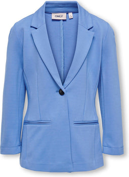 ONLY KOGPOPTRASH LIFE L/S LONG BLAZER TLR - Meisjes Blazer - Regular Fit - Provence - Maat 128