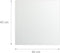 Magneetbord glas - 40 x 40 cm - 3 magneten - marker - houder - wit
