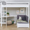 Hoppekids ECO Dream MEGA bed 90x200 cm met lounge-module en bureau, wit
