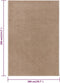 vidaXL - Vloerkleed - kortpolig - 200x290 - cm - bruin