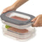 Sunware - Sigma home vleeswarendoos transparant grijs - 26,5 x 17,2 x 10,5 cm