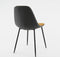 Mica Decorations Tallos Eetkamerstoel - Gerecycled Polyester - Oker, Donkergrijs