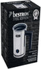 Bestron electrische Melkopschuimer, met 360° basis & tot 300ml capaciteit, 550W, AMK800STE, kleur: Zilver